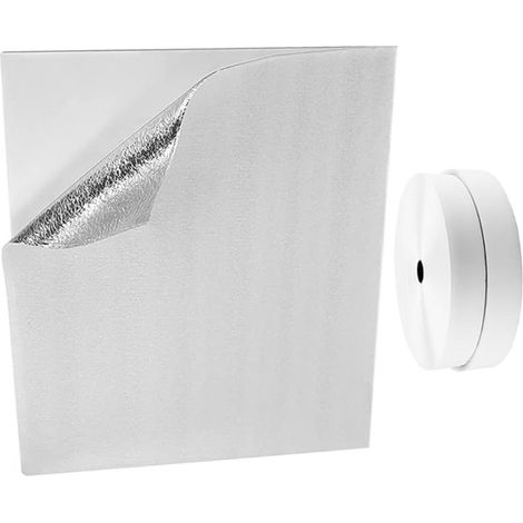 Cache Isolant pour Ventilateur de Grenier 129 X 95 Cm, Film Aluminium Étanche à L'air, Joint D'étanchéité pour Grilles D'aération de Plafond, Adapté Combles et Ventilation (1/5)