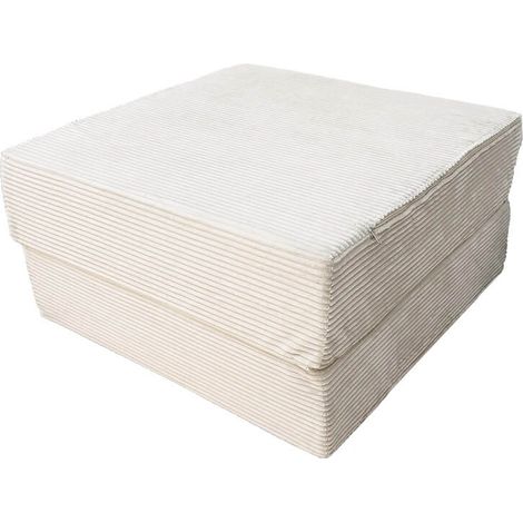 Home Deluxe Accesorios juego sofá LIV Cord Beige - Colchón grande