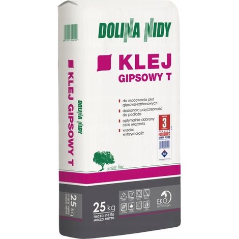 Dolina Nidy Gipskleber für Gipskartonplatten, 25kg beständig