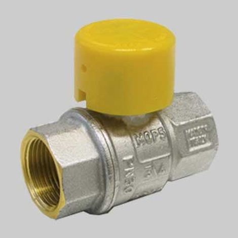 VALVOLA SFERA GAS F/F CON CAPPUCCIO PIOMBABILE - 1"1/2 MOP5