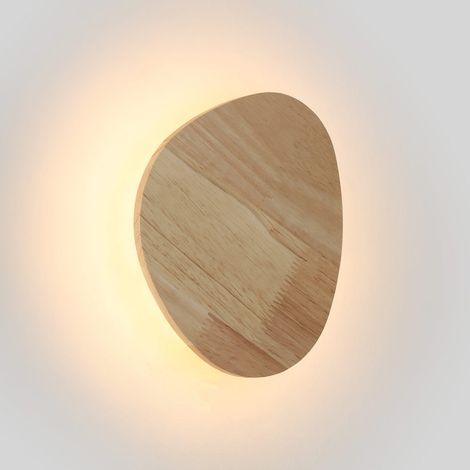 Applique murale intérieure bois LED 12W avec rétroéclairage, 237 mm