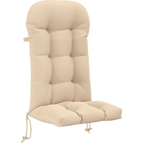 Sun Lounger Cushion PUTTEN 100% Polyester Cream vidaXL (1/5)