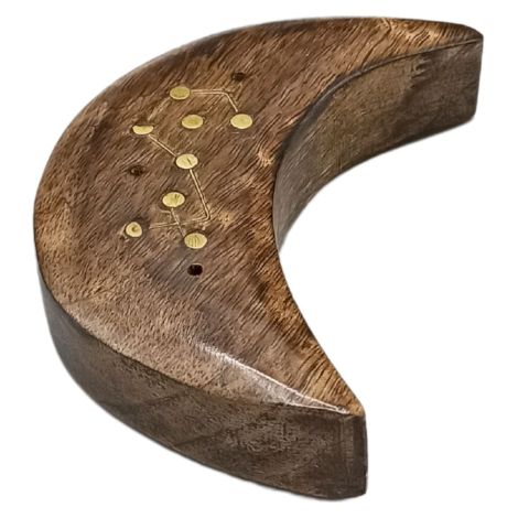 Brûleurs d'encens signe du zodiaque gravé et en laiton - Lune- Vendu par 12 (1/4)