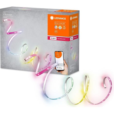 Ruban LED pour intérieur, bande LED extensible avec ZigBee, 1,8m, blanc chaud à lumière du jour (2000K-6500K), changement de couleur RGB (1/5)