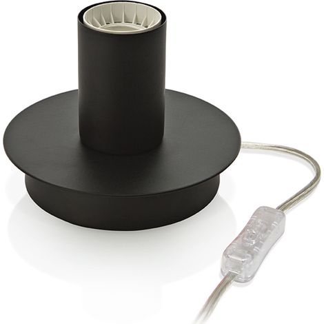 Abatjour Contemporaneo Up And Down Metallo Nero 1 Luce E27 (1/2)