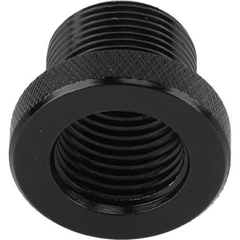 Adaptateur de filtre à huile automobile universel en métal noir fileté, accessoires automobiles, 5/8‑24 vers M14x1,5 (1/5)