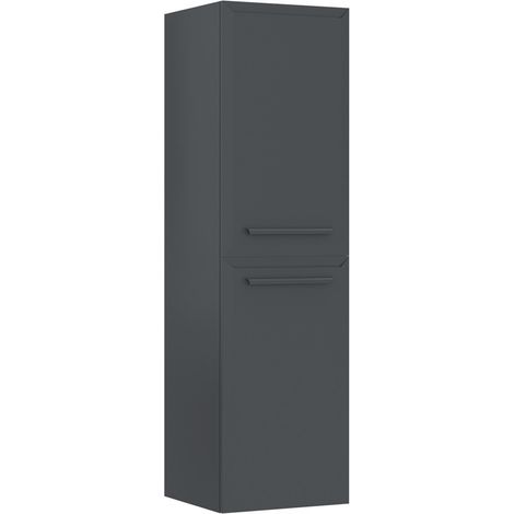 Mobile da bagno "Nuvola 40 v3" - 40 x 32 x 138 cm - Antracite (1/5)