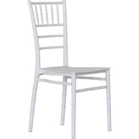 SEDIA IN POLIPROPILENE BIANCO MOD. Linda (1/4)