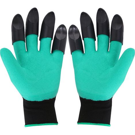Gants de jardinage durables de style griffe - imperméables et résistants aux rayures - pour creuser, planter et désherber en toute simplicité (1/5)