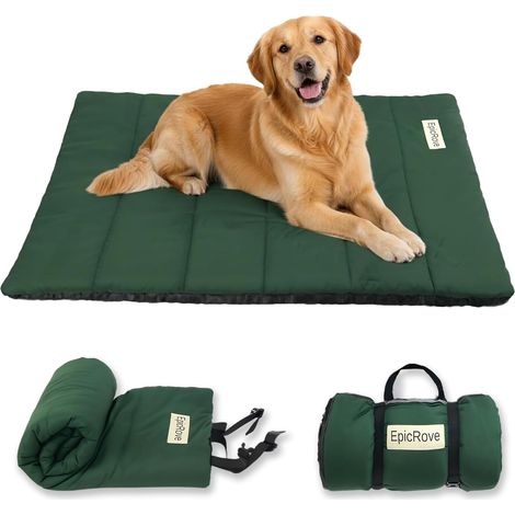 Travel Dog Mat - Waterproof, Non-Slip, Washable - 110 × 68 cm - Cushion for Home, Outdoor, Camping and Car Boot (1/5)