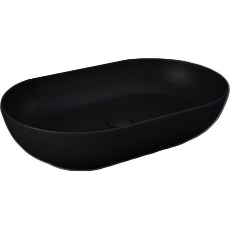 Lavabo da appoggio feeling ovale nero opaco matt (1/4)