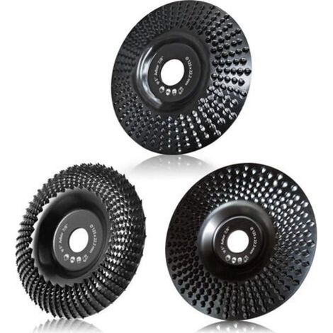 Disque Bois Meuleuse 125mm, 3 Pièces Disques de Meulage pour Façonner, Meuler et couper Roues pour Meuleuse d'angle (1/4)