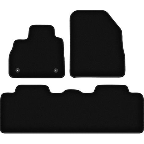 Tappetini BASIC in velluto nero per: Renault Espace V monovolume (2015-)