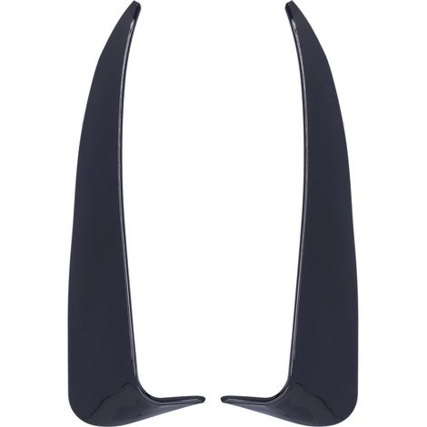 Eosnow 2 Stück Heckstoßstangenspoiler Seite Canard links rechts passend für Mercedes-Benz C-Klasse W205 C180 C200 (Noir brillant)