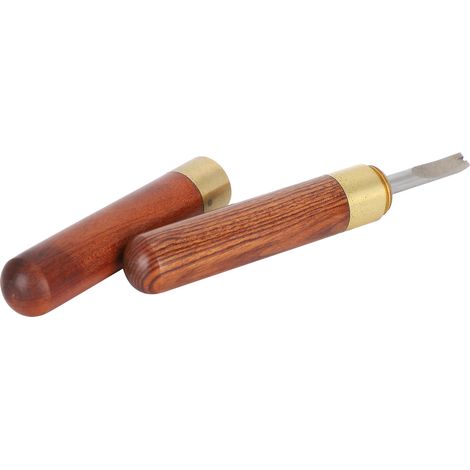 Biseauteuse en bois de santal à faire soi-même pour la maroquinerie artisanale, la finition de surface du cuir, biseauteuse pour cuir tanné végétal 1,5 mm (1/5)