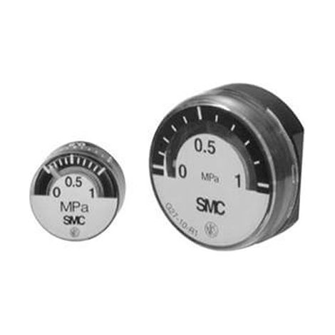 Manomètre SMC, 0mPa à 1mPa, raccord R 1/8, Ø cadran 26mm ( Prix pour 1 )