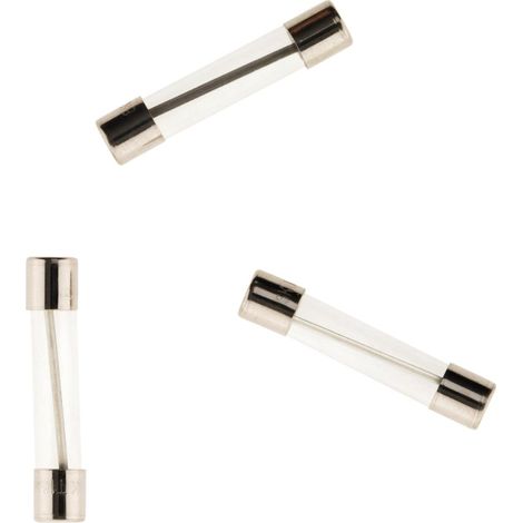 3 Fusibles de vidrio 6,3 x 32 mm 10 A