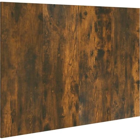 Cabecero cama madera contrachapada roble ahumado 120x1,5x80 cm vidaXL