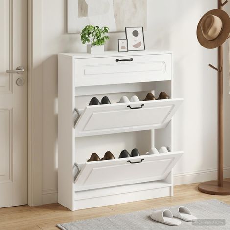 vidaXL Armario Zapatero UTRECHT 78 x 24 x 100 cm Madera de ingeniería (1/5)