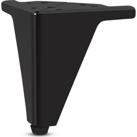 4 pieds de meuble triangulaires en métal, pieds de meuble robustes en métal, pieds de table, pieds de support, pieds d'armoire, noirs (1/5)