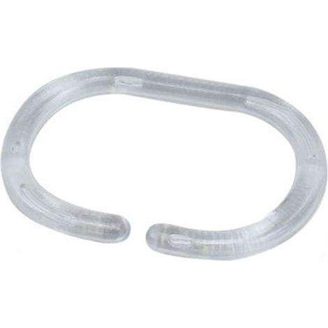 Cleafe - Set 12 Anelli Gancio Per Tenda Doccia Bagno Trasparenti In Plastica Box Doccia 52148 -