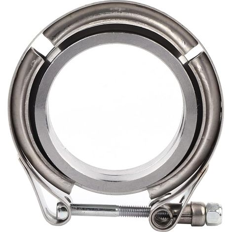 Collar, 2.5 Inch Stainless Steel Exhaust Pipe Clamp Flange Kit (1/4)