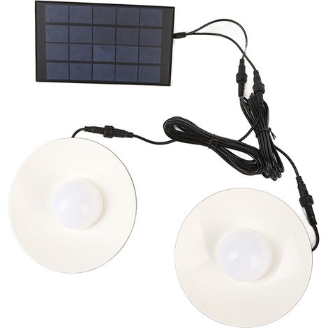 IP65 wasserdichte Solar-Außenleuchte, energiesparend, 2 Infrarot-LEDs, Fernbedienung, warmweißes Licht, ideal für Gärten. (1/5)