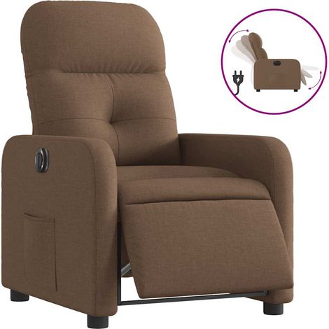Maison Exclusive - Relaxsessel Elektrisch Braun Stoff