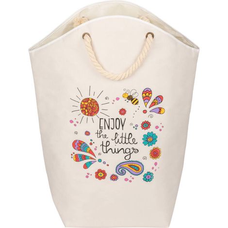 Petit panier à linge avec poignées en corde, 58 l, (1/5)