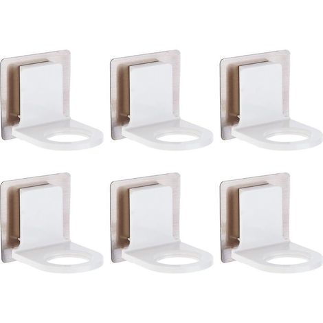 Set mit 6 selbstklebenden Badewannenhaken aus Kunststoff (1/5)