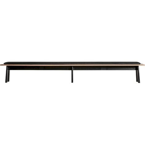 Banc contemporain en chêne noir - noir (1/5)