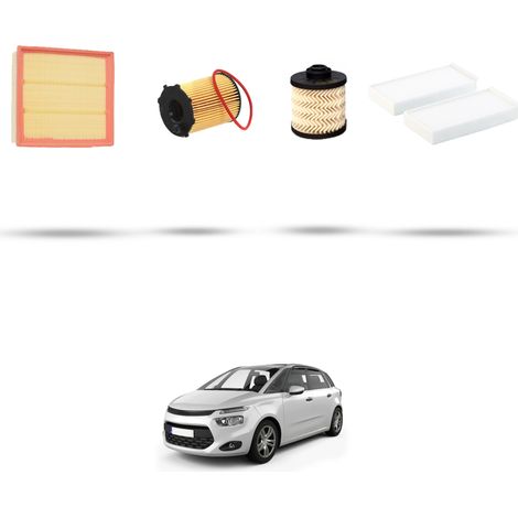 Kit tagliando 4 filtri compatibile con Citroen C4 Picasso II 1.6 Bluehdi 88kw dal 2014 (1/5)