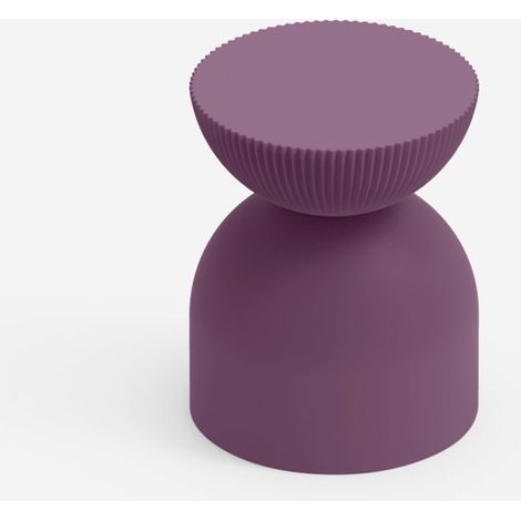 Sgabello design indoor outdoor in polietilene per bar Illo - Viola (1/3)