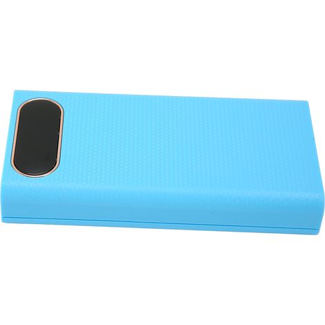 Boîtier de Batterie Portable DIY 6x21700 avec Affichage LCD pour Téléphone - Boîte Bleue Rechargeable (1/5)