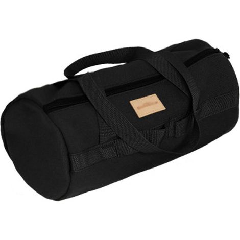 Sac de rangement pour piquets de tente et poteaux, sac à outils en toile à fermeture éclair, accessoire de camping et randonnée (noir) (1/5)