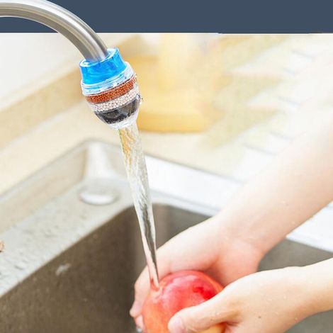 Couvercle de filtre multicouche pour robinet, filtre à eau pour cuisine et usage domestique, purification de l'eau, économie d'eau potable (1/5)
