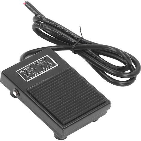 Interrupteur à pédale en alliage d'aluminium, mini-interrupteur à pédale momentané pour dispositifs médicaux, 250 V (1/4)