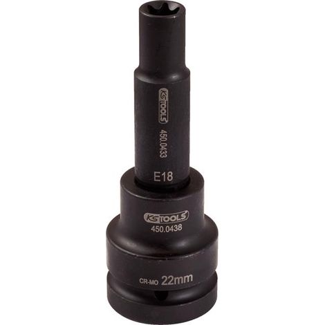 KS Tools 3/4" Torx-E-Kraft-Stecknuss, lang, E20 - 450.0452 (1/3)