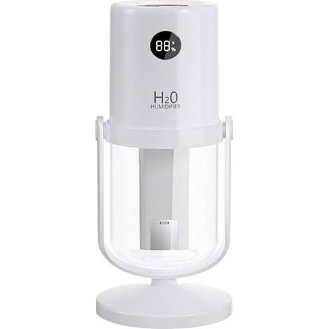 Umidificatore per interni, con display digitale, con serbatoio da 320 ml, purificatore d'aria per casa, camera da, bagno, asilo, ufficio, auto, viaggi, inverno (1/5)
