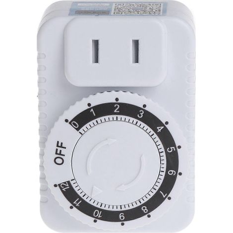 Minuteur Mécanique Prise Programmable 12H - Interrupteur Horloge 220V (1/4)