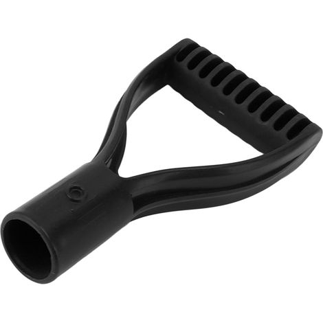 Poignée de bêche en plastique, diamètre intérieur 32 mm, poignée en D, poignée de rechange pour pelle à neige, râteau, noir (1/5)