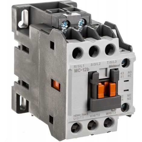 Schütz 12A 3P 5,5kW 24V AC 1Z1R MC-12b 24VAC 1a1b