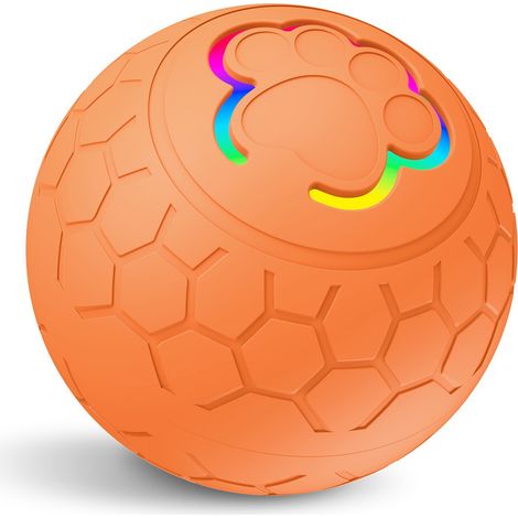 Balle Pour Chat - Interactif Auto-Mouvement 360 Degres - Pour Jeux Intérieurs - Silicone Souple - 1 Piece