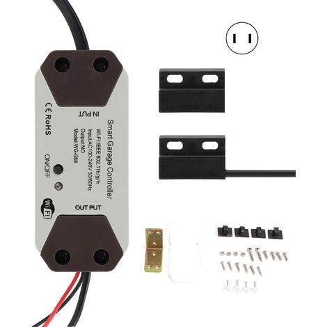 Interrupteur Connecté WIFI pour Porte de Garage, Contrôle par Application et Google Home, Compatible Alexa et TUYA, 100‑240V (1/5)