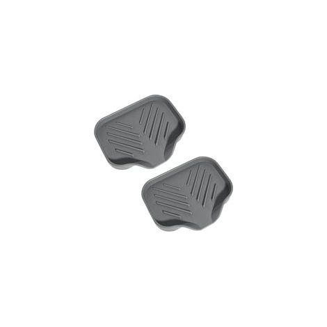 Lot de 2 portesavon en silicone pour évier de salle de bain, évier de cuisine avec bec de drainage, porteéponge et organisateur pour distributeurs de bouteilles, salle de douche (gris) (1/5)