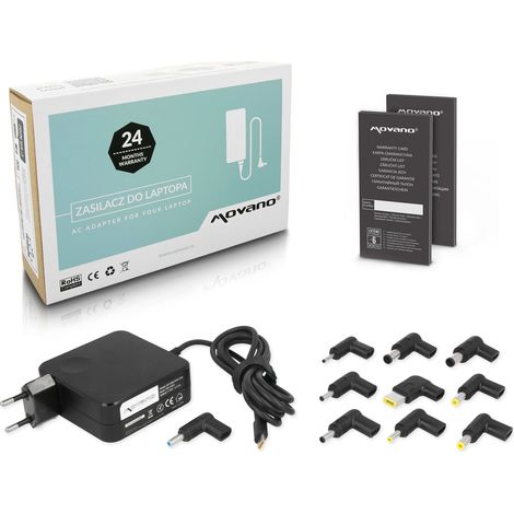 Alimentatore USB-C Caricabatterie Universale da 90 W + 10 spine per laptop (1/5)