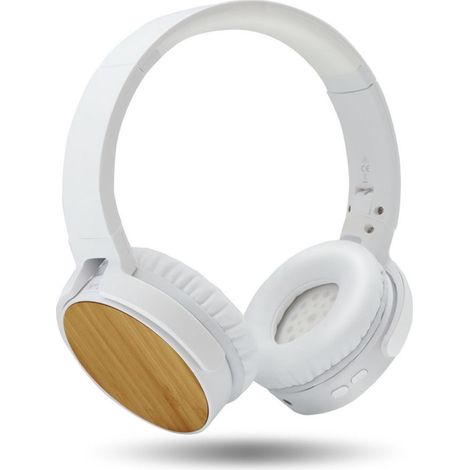 Casque Audio sans Fil Bluetooth léger, Ajustable et Pliable Bambou (1/5)
