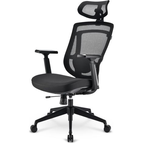 Sedia da Ufficio Ergonomica Sharkoon OfficePal C20 con Seduta Imbottita e Schienale in Rete (1/4)