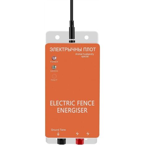 Clôtures électriques pour bétail, émetteurs pour clôtures électriques pour animaux, haute puissance, alimentation électrique pour l'élevage de volailles, clôtures de 8 km pour le bétail (1/4)