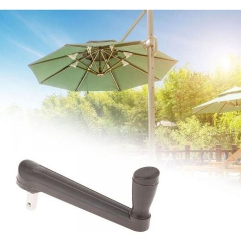Zubehör für Terrassenschirme, Ersatzteile für Sonnenschirme, Sonnenschutzteile, seitliche Schirmhalterung für Tische, Kurbel (1/5)